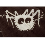 Cartoon Spider Printed Knit Pullover