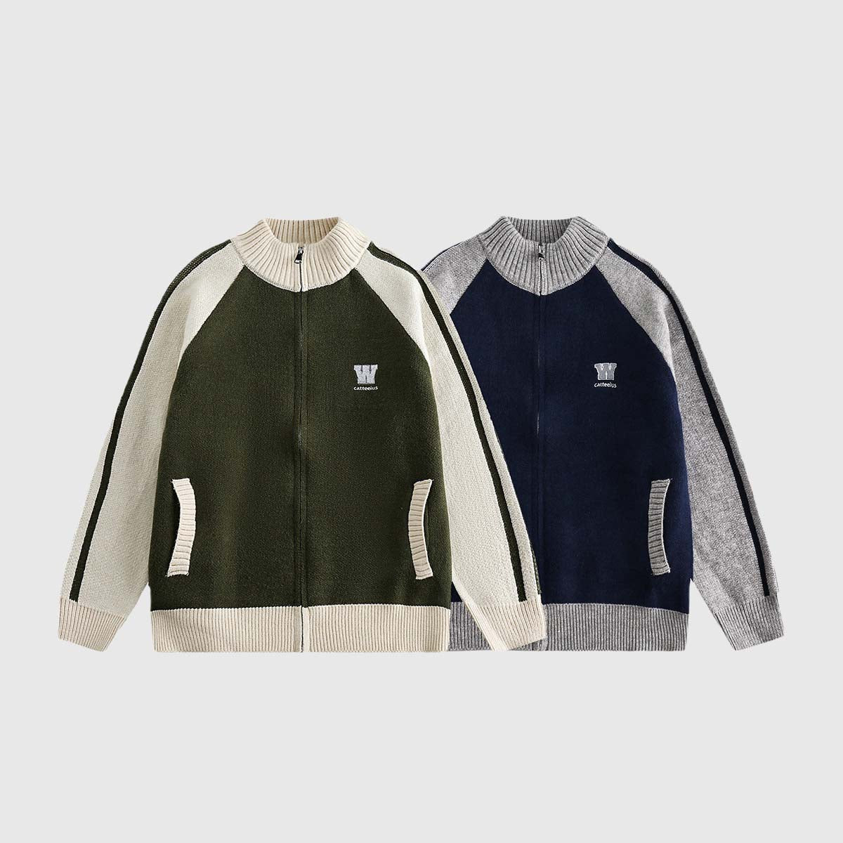 Colorblock Raglan Sweaters