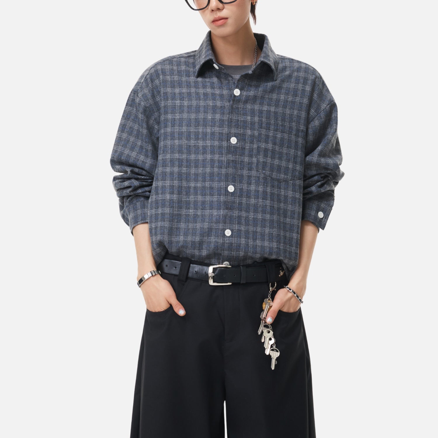 Vintage Plaid Brushed Shirt