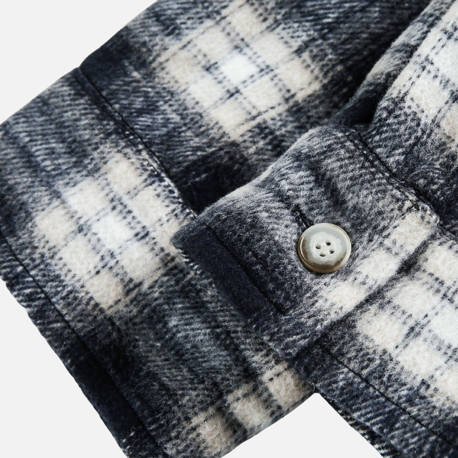 Sudadera con capucha de cuadros cepillados en bloques de color 