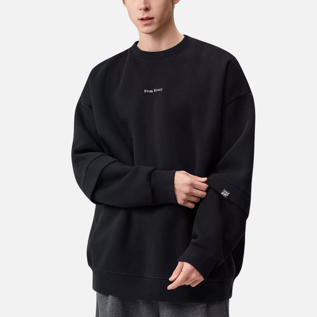 Dual-Layered Crewneck Sweatshirt