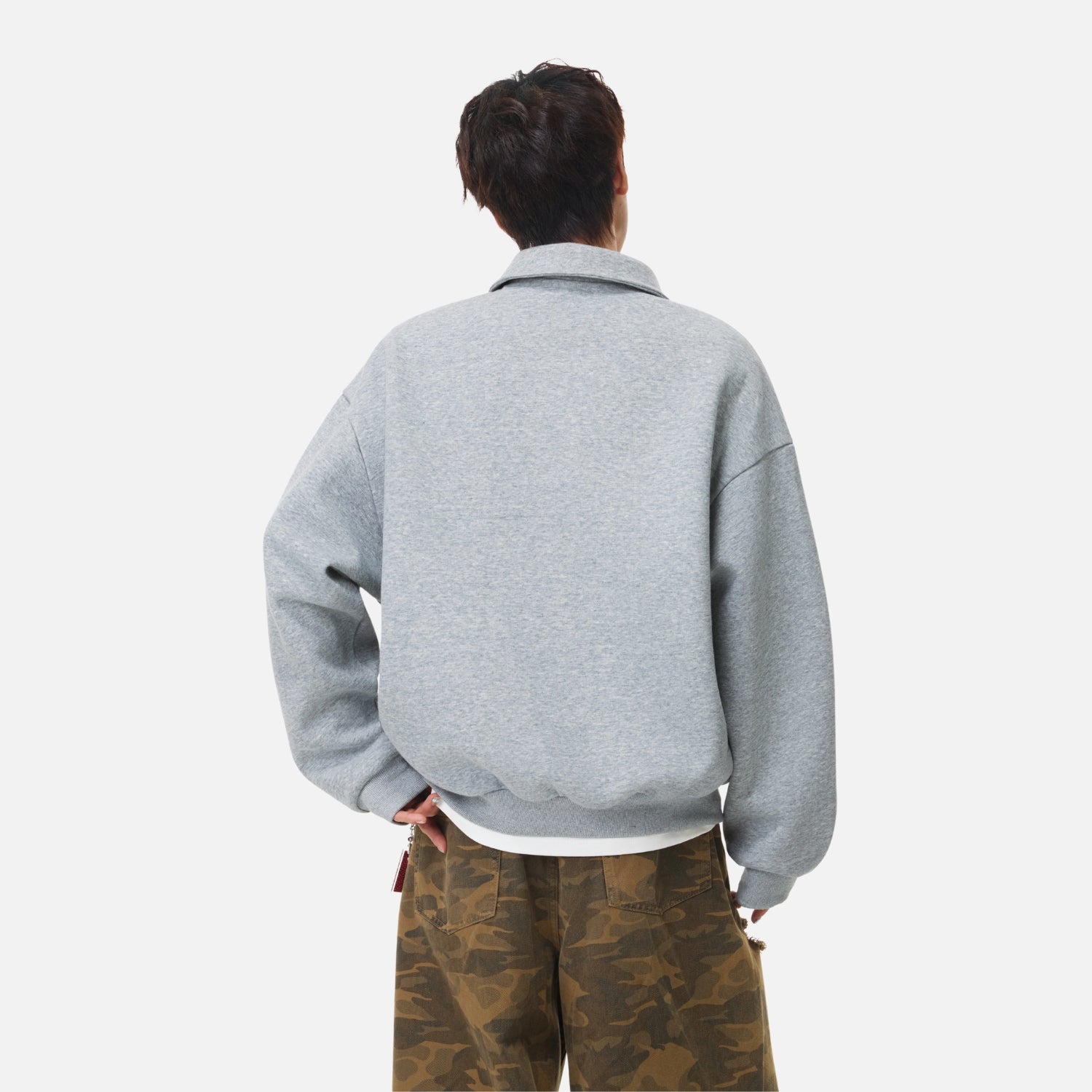 Vintage Half-Zip Polo Sweatshirt