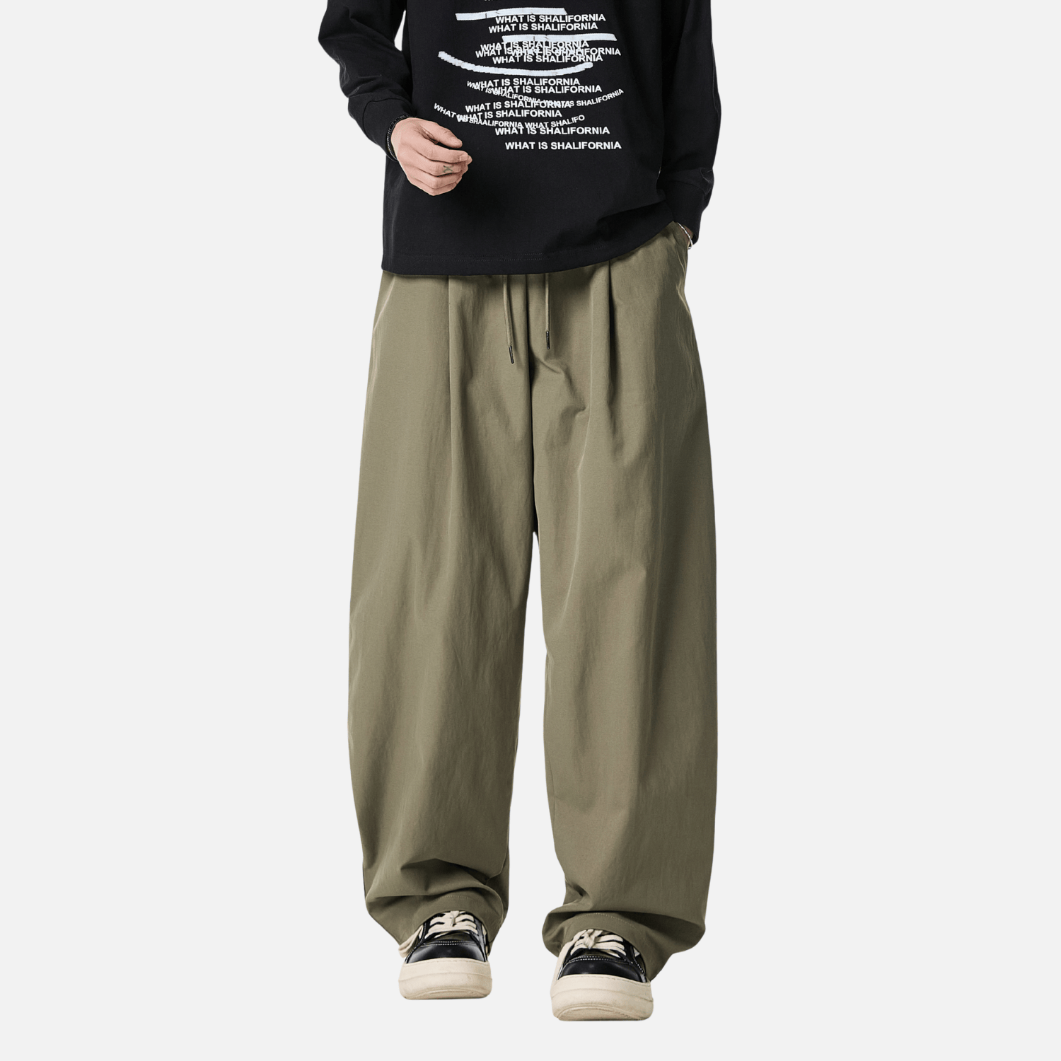 Pleated Blade Casual Joggers
