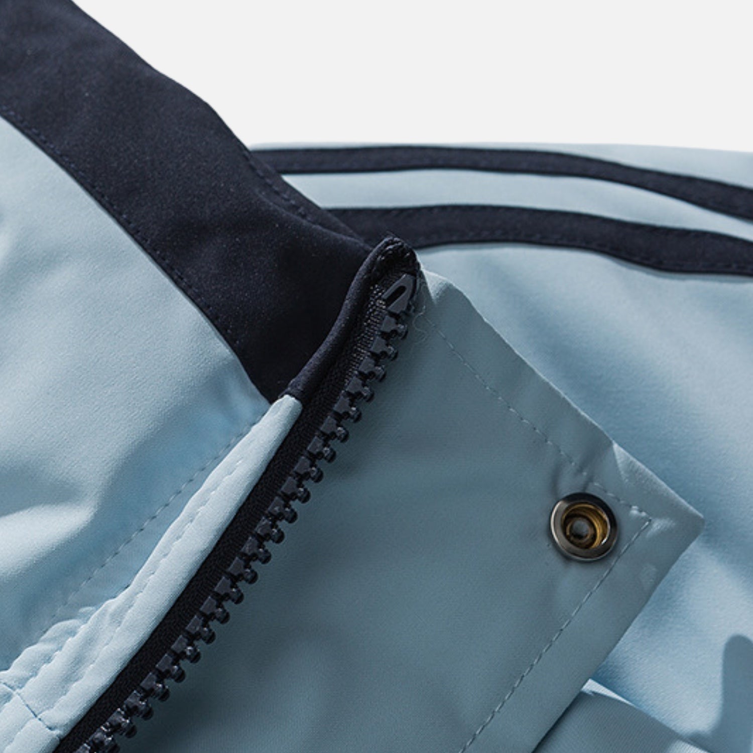 Striped Sleeve Puffer Jacket