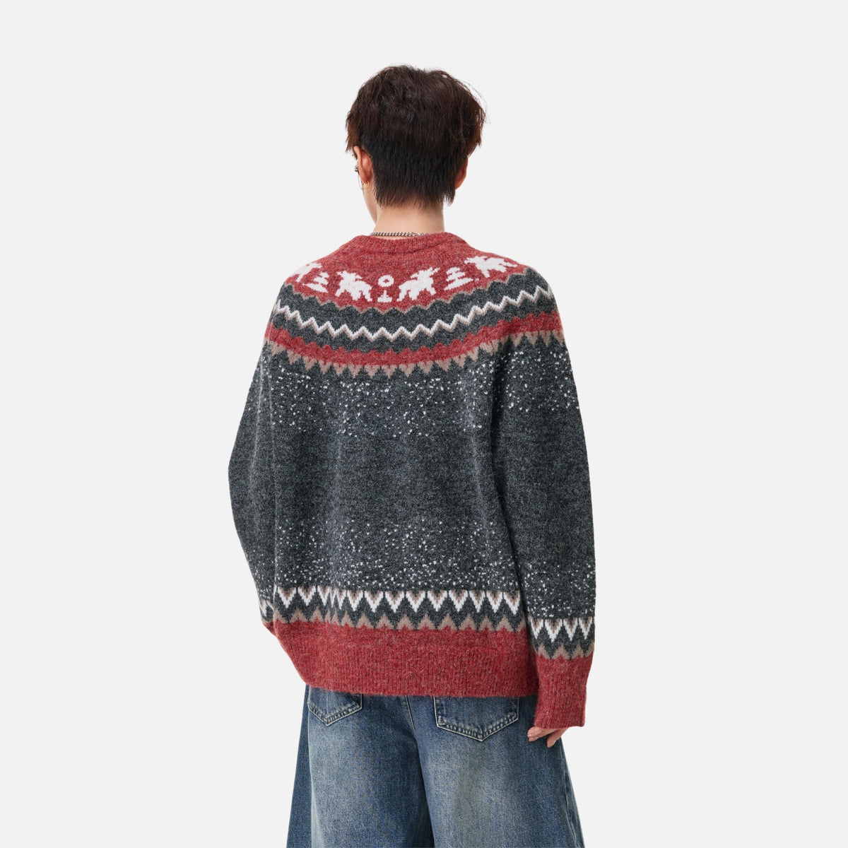 Vintage Fair Isle Jacquard Sweater