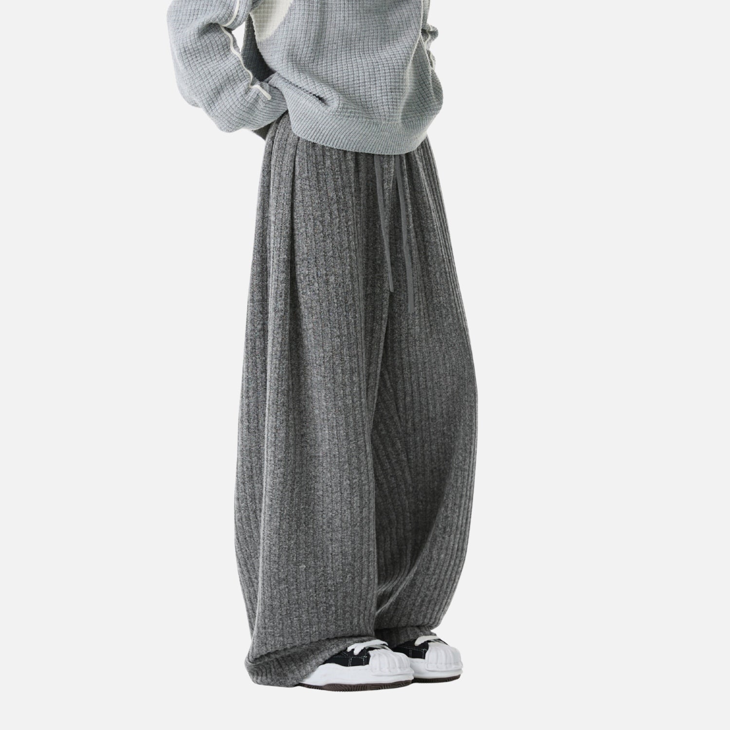 Textured Fleece Relaxed Sweatpants