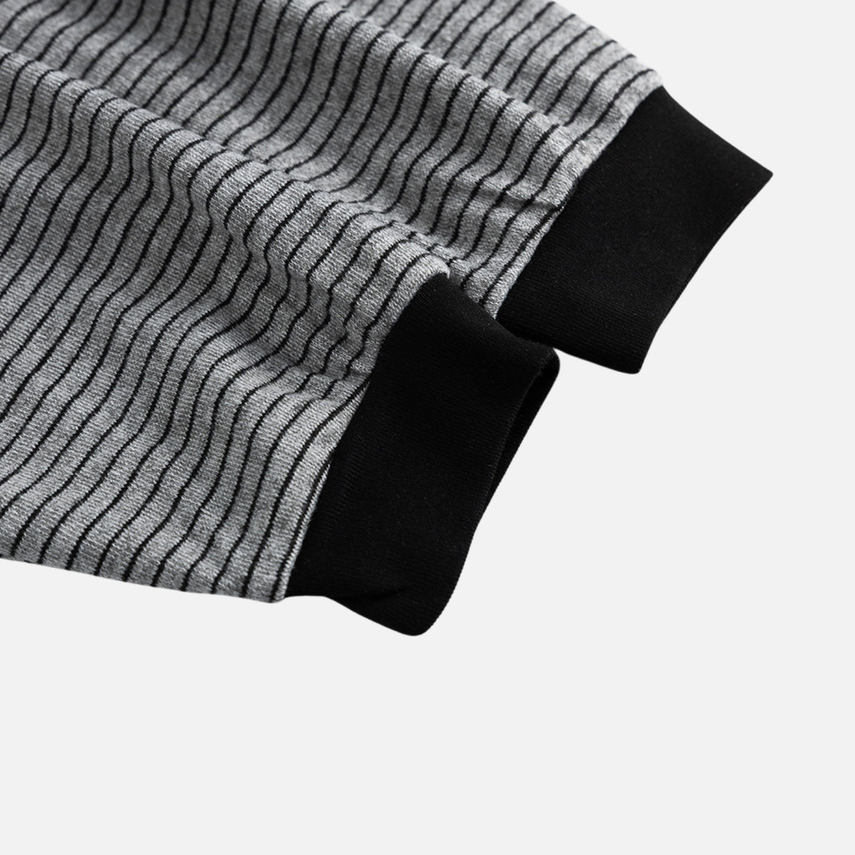 Striped Embroidered Crewneck Sweatshirt