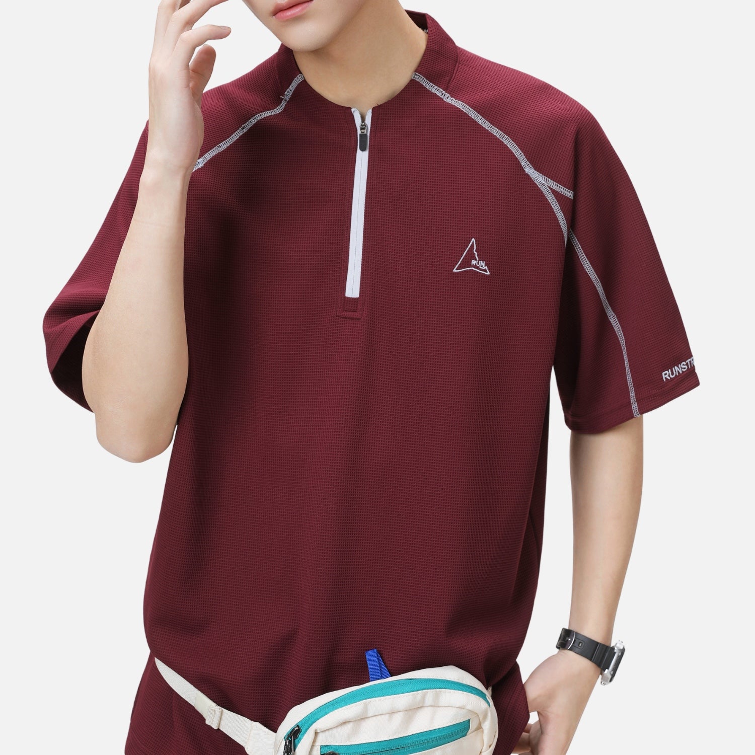 Cooling Quick-Dry Half-Zip Tee