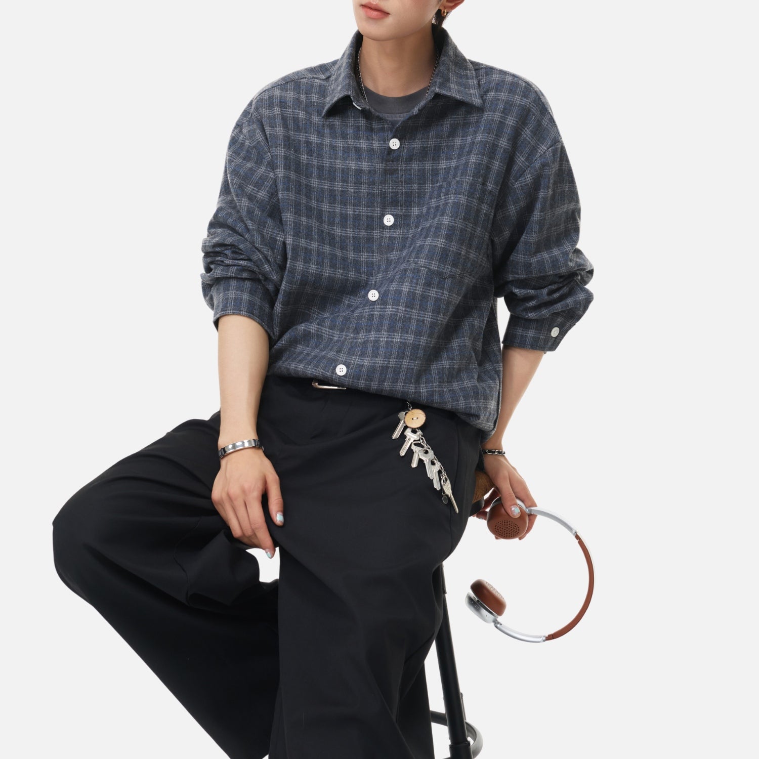 Vintage Plaid Brushed Shirt