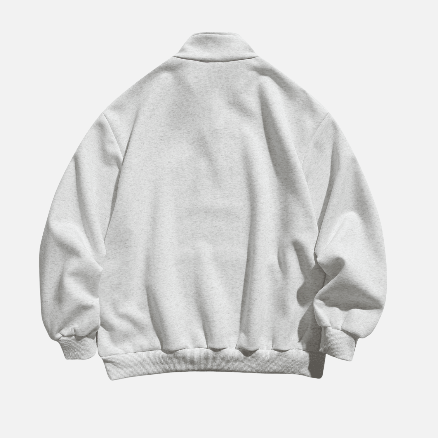 Half-Zip Letter Print Sweatshirt