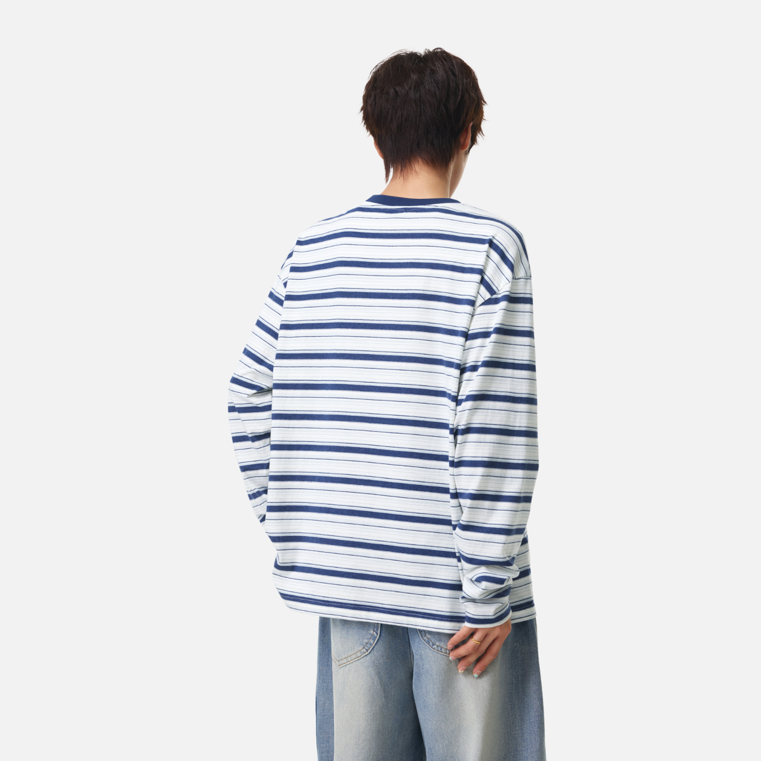 Japanese Striped Long Sleeve Tee