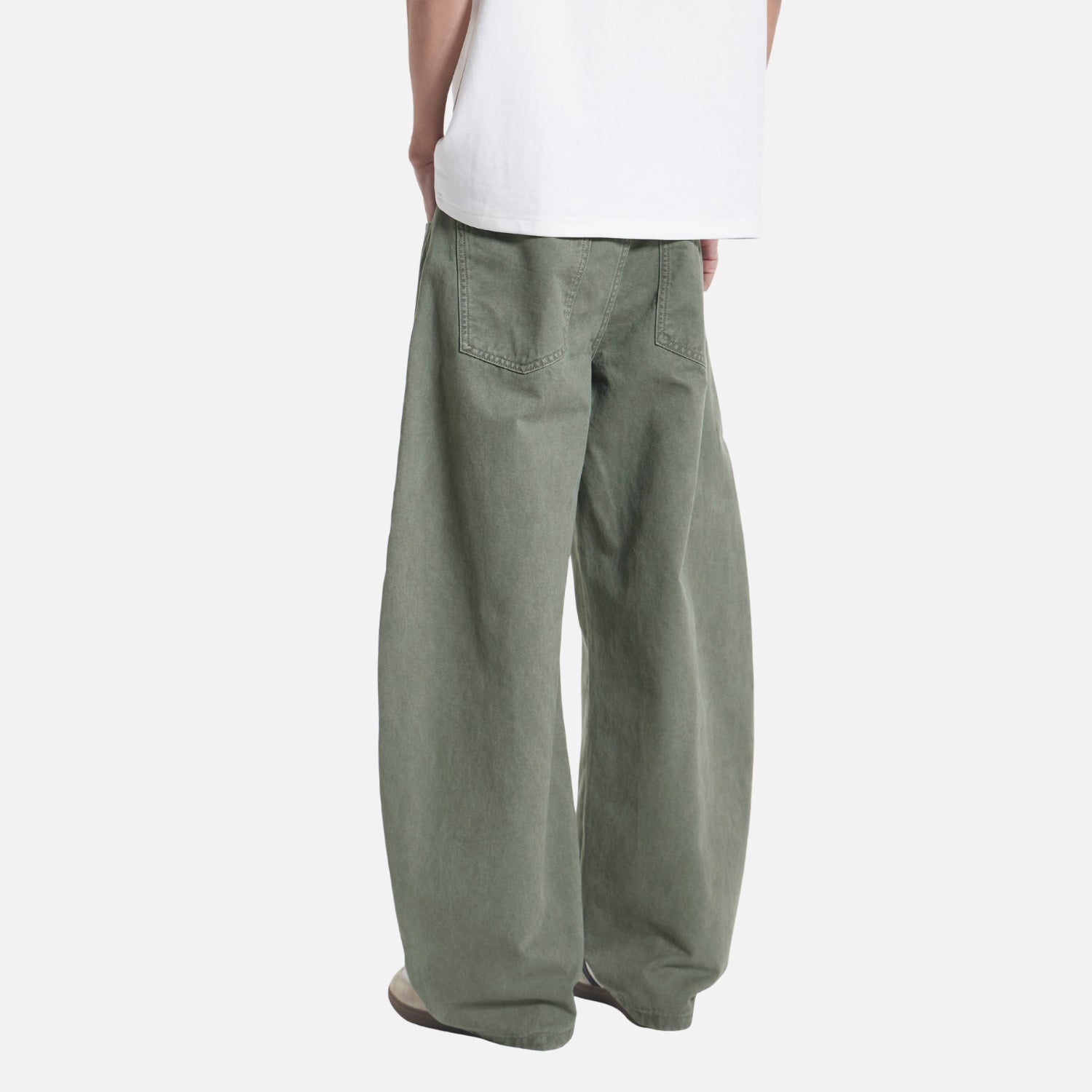 Vintage Washed Cotton Baggy Pants