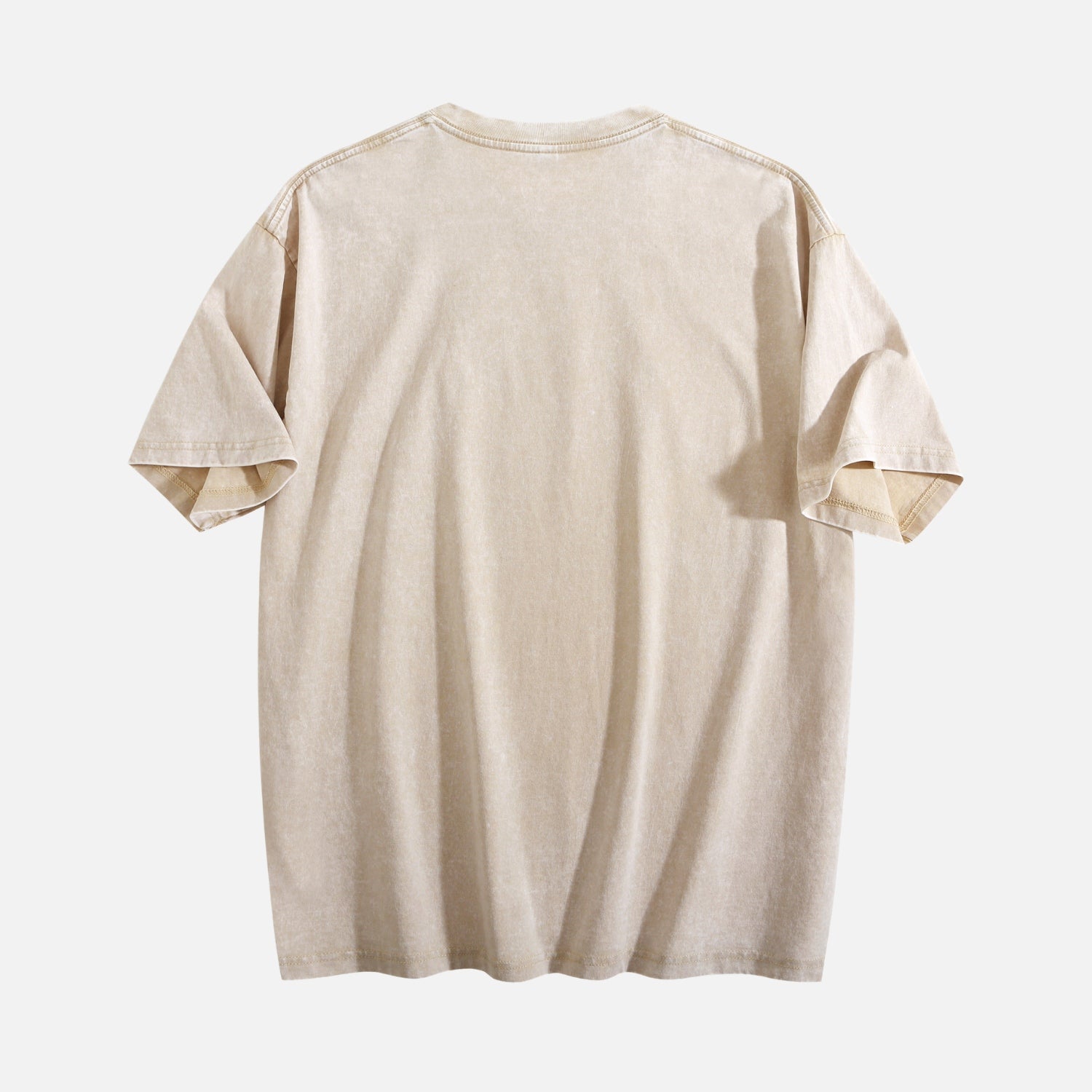 T-shirt uni lavé Flocon de Neige