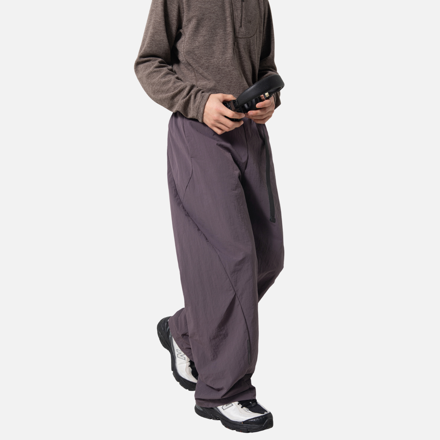 Segmented Adjustable Belt Cargo Pants