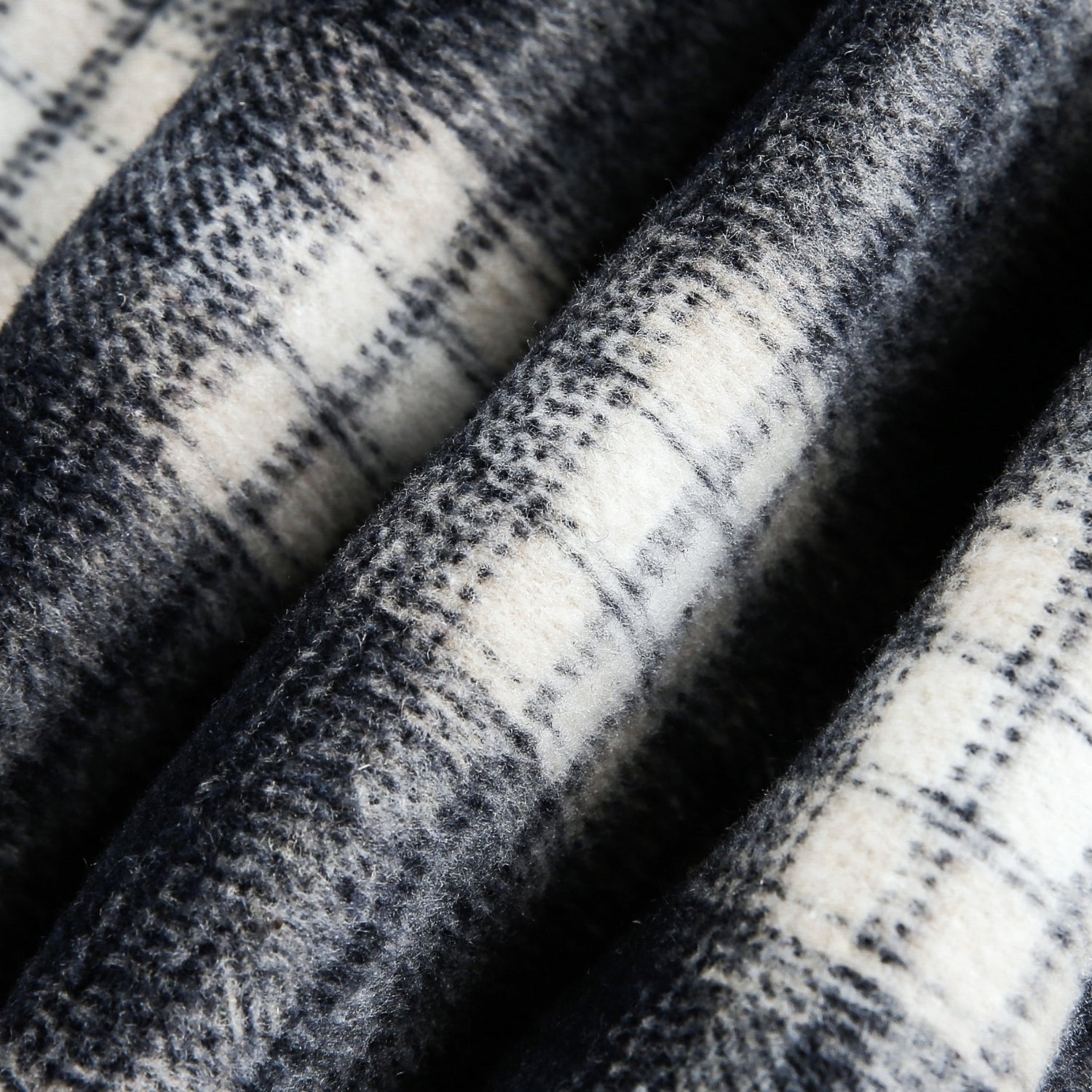 Sudadera con capucha de cuadros cepillados en bloques de color 