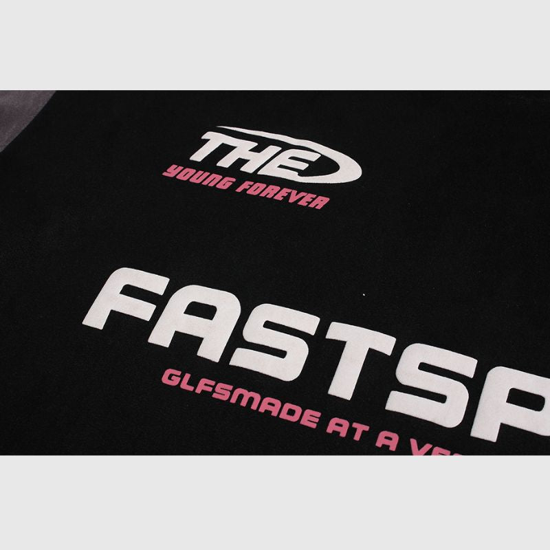 T-Shirt im Racing-Stil mit Kontrast