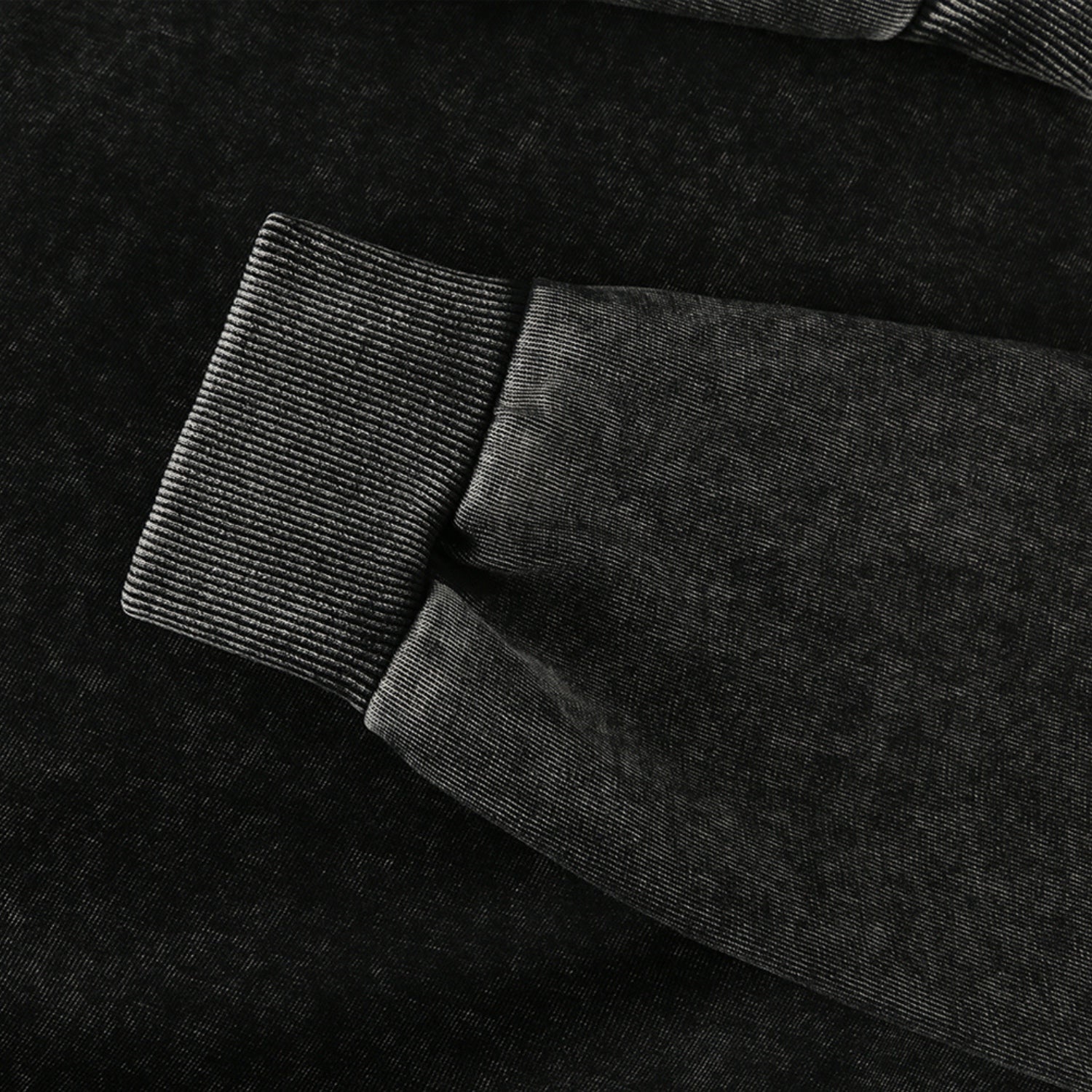 Washed Stand Collar Half-Zip Sweatshirt