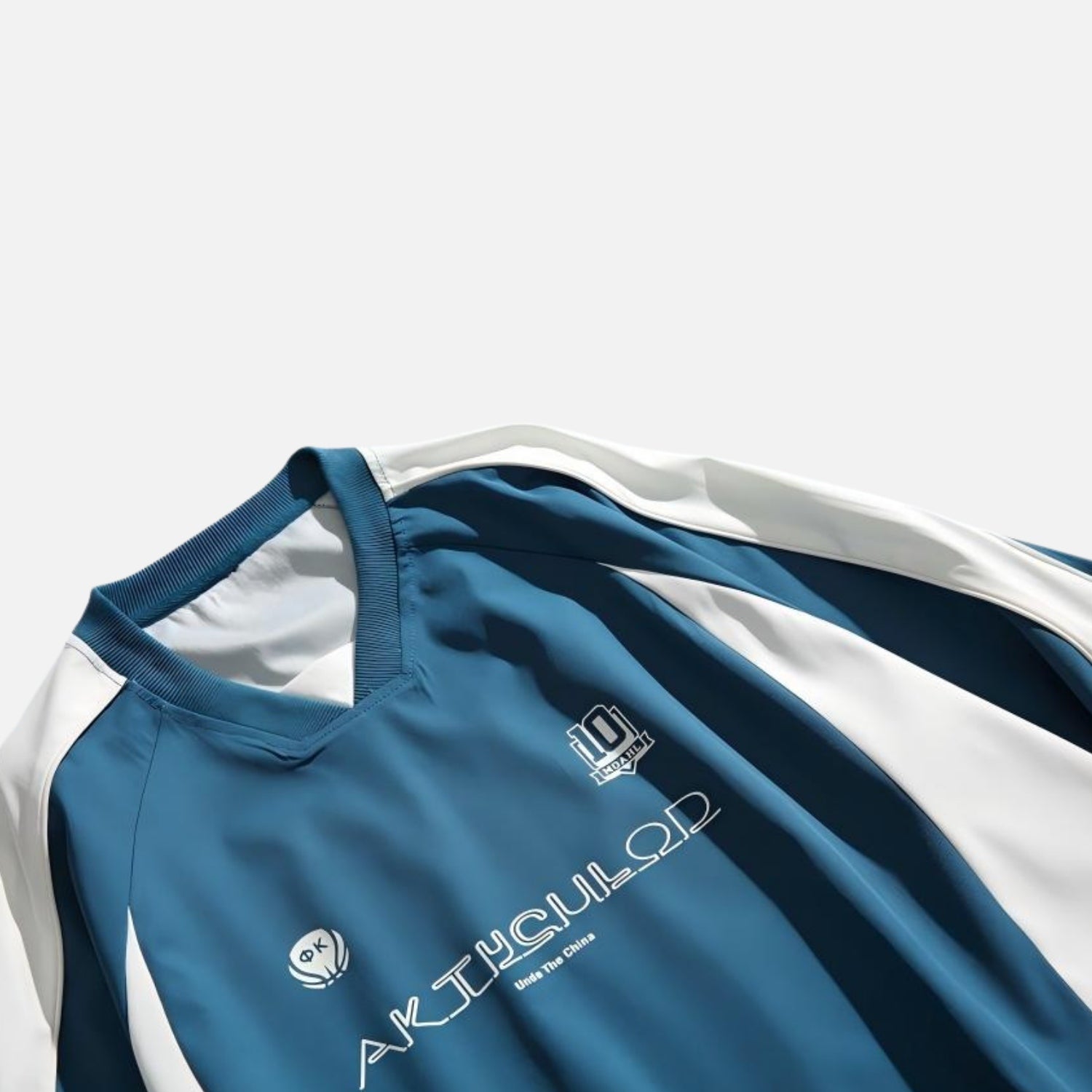 Japanese Colorblock Baseball Sweatshirt