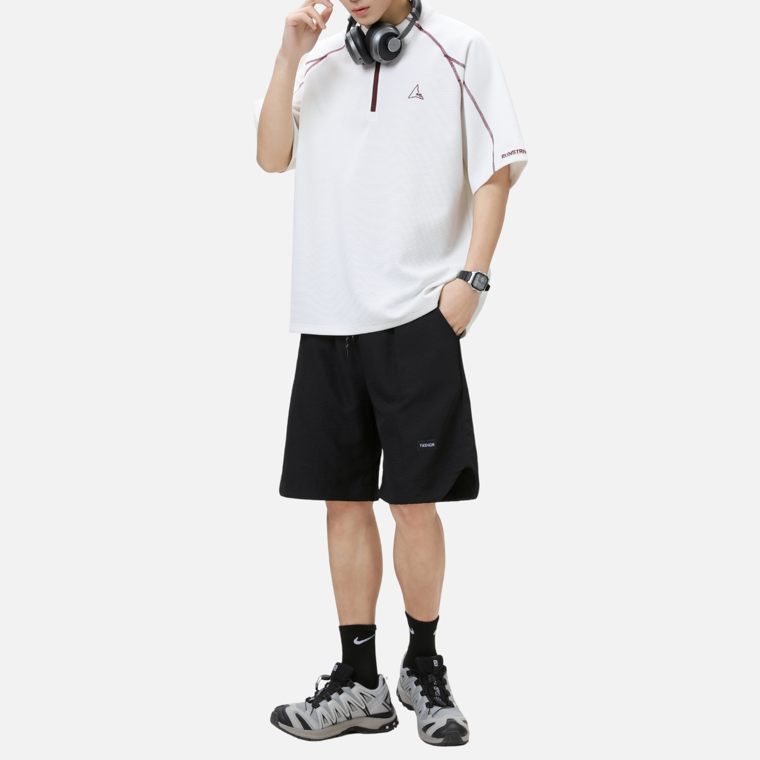 Cooling Quick-Dry Half-Zip Tee