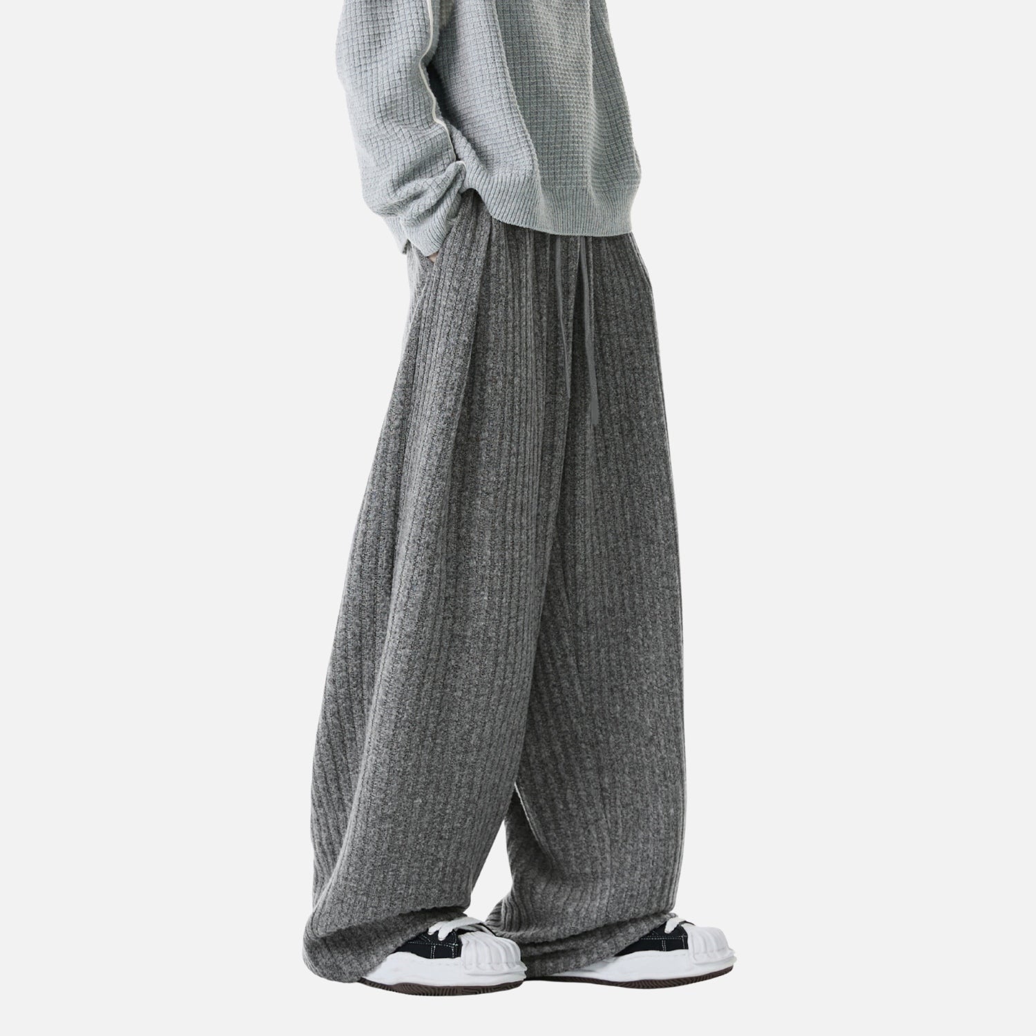 Textured Fleece Relaxed Sweatpants