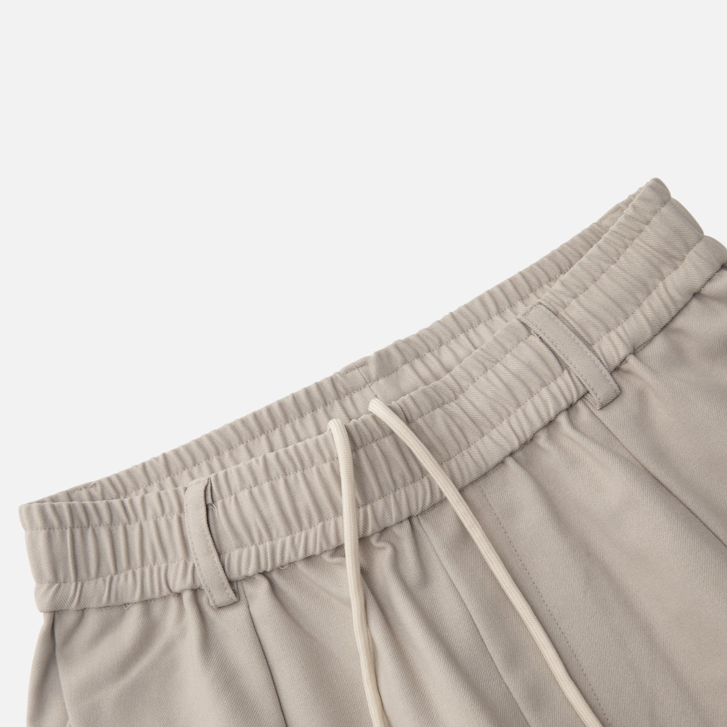 Draped Pleated Straight-Leg Trousers
