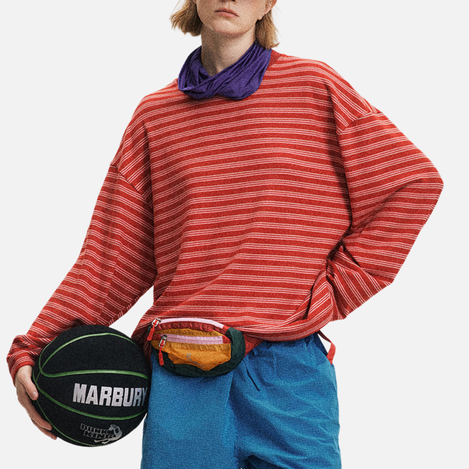 Striped Crewneck Long Sleeve Tee