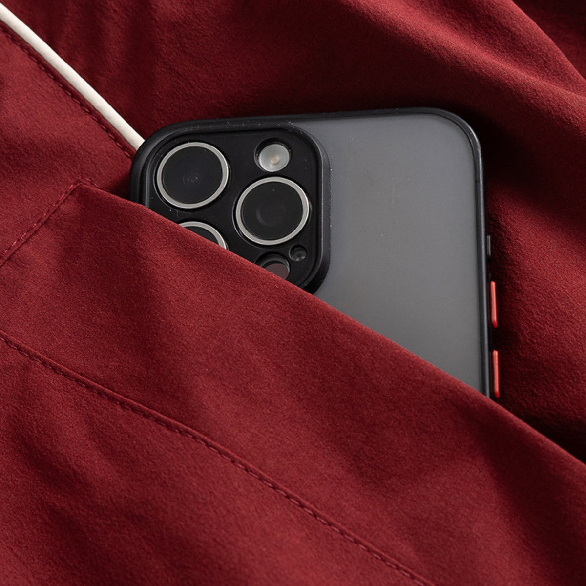 Colorblock Utility Stand Collar Jacket
