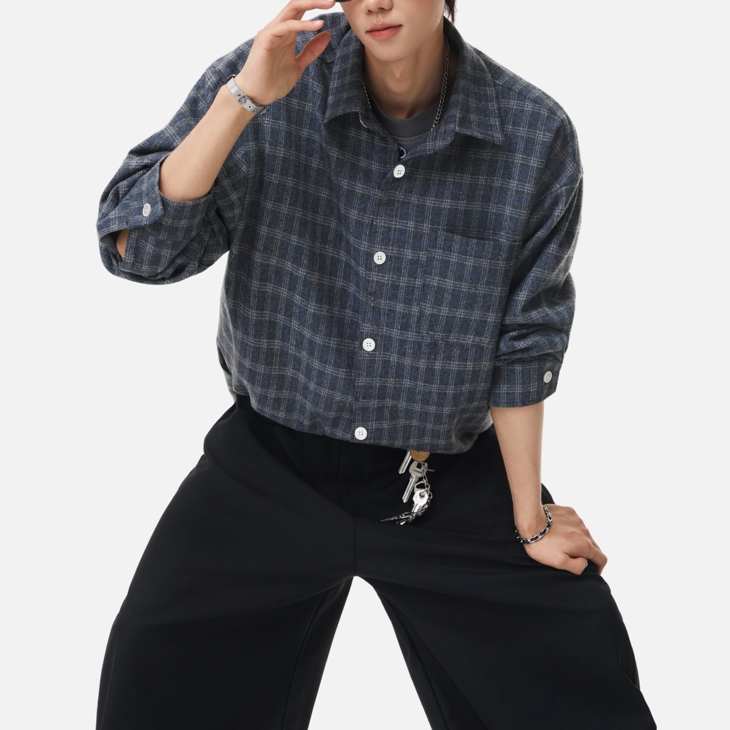Vintage Plaid Brushed Shirt