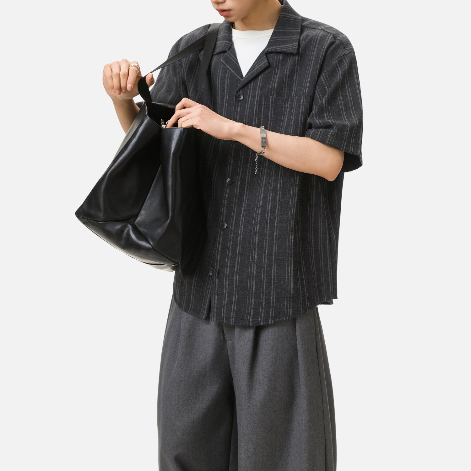 Retro Stripe Short Sleeve Shirt