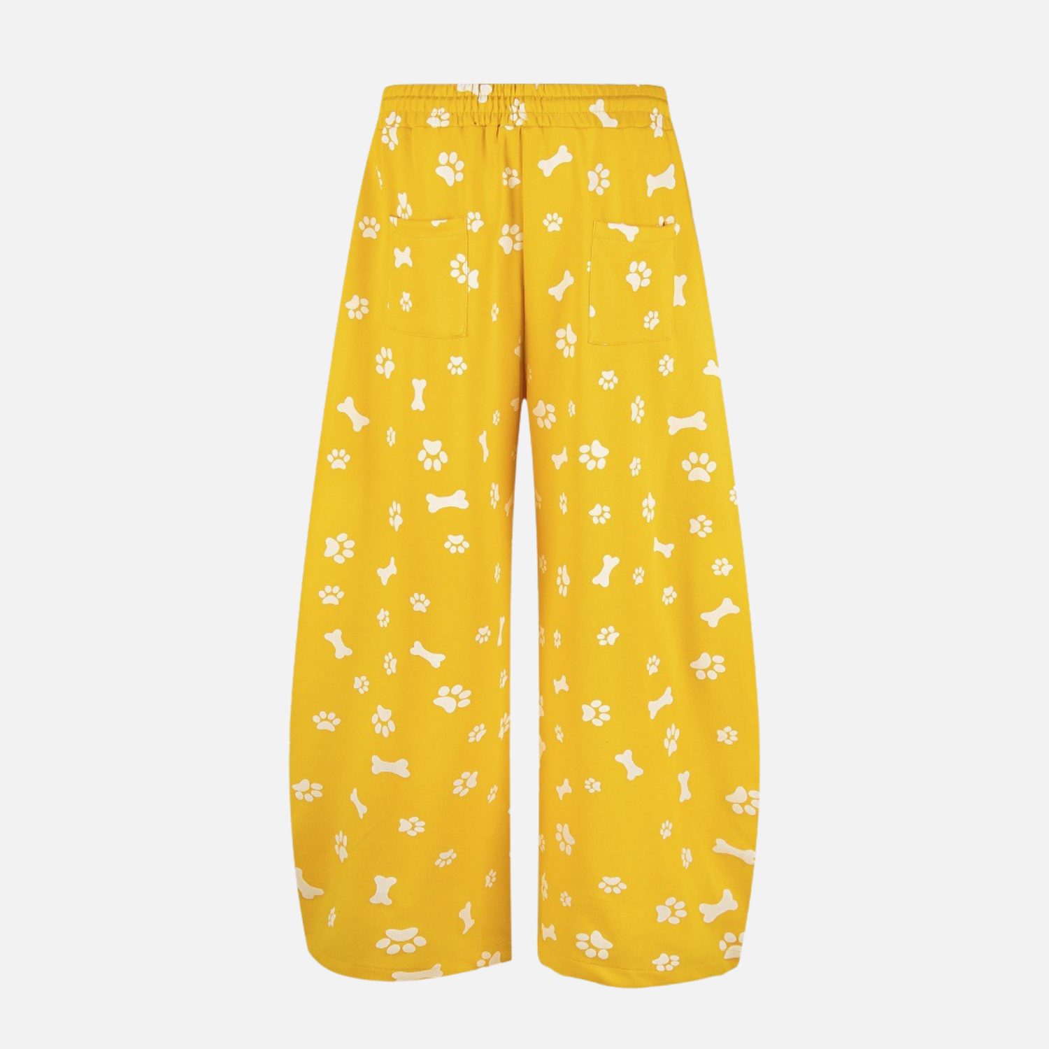 Allover Dog Print Baggy Pants
