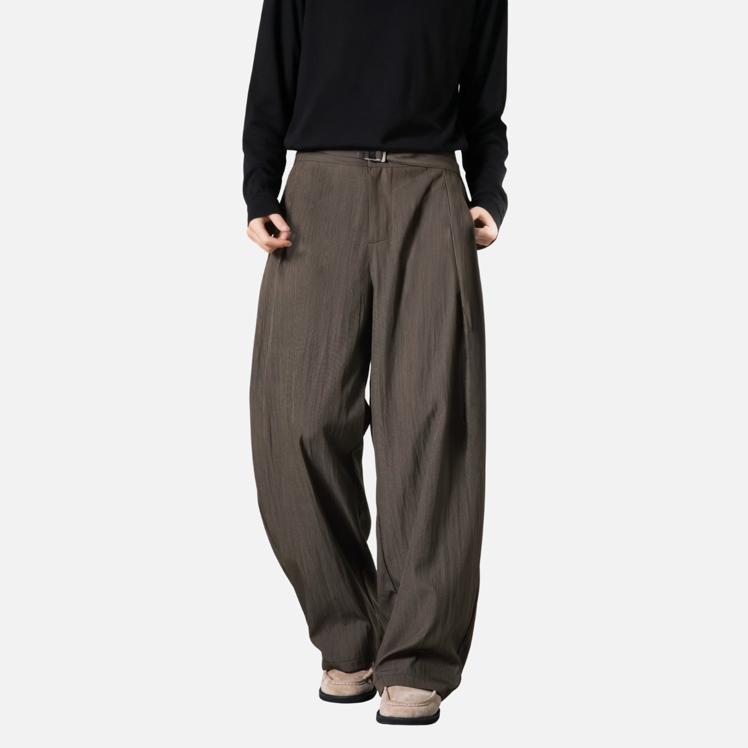 Japanese Wrinkled Texture Trousers