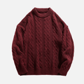Cable Knit Crewneck Sweater