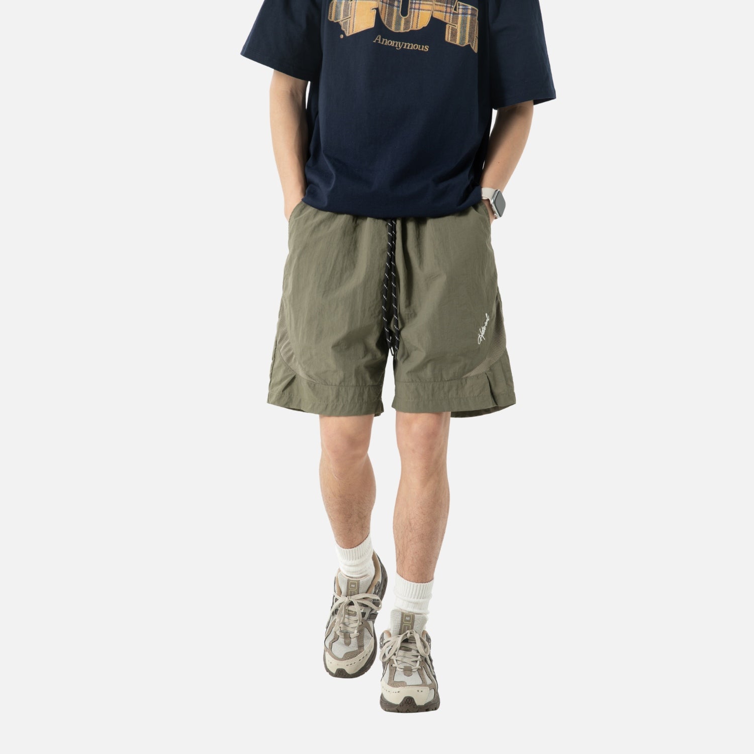 Mesh Panel Breathable Shorts