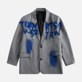 Graffiti-Inspired Vintage Blazer