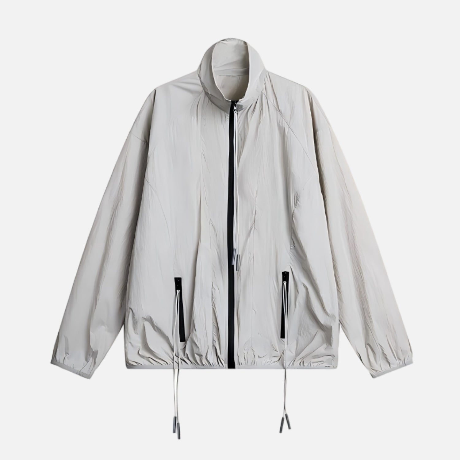 Vintage Athletic Stand-Collar Jacket