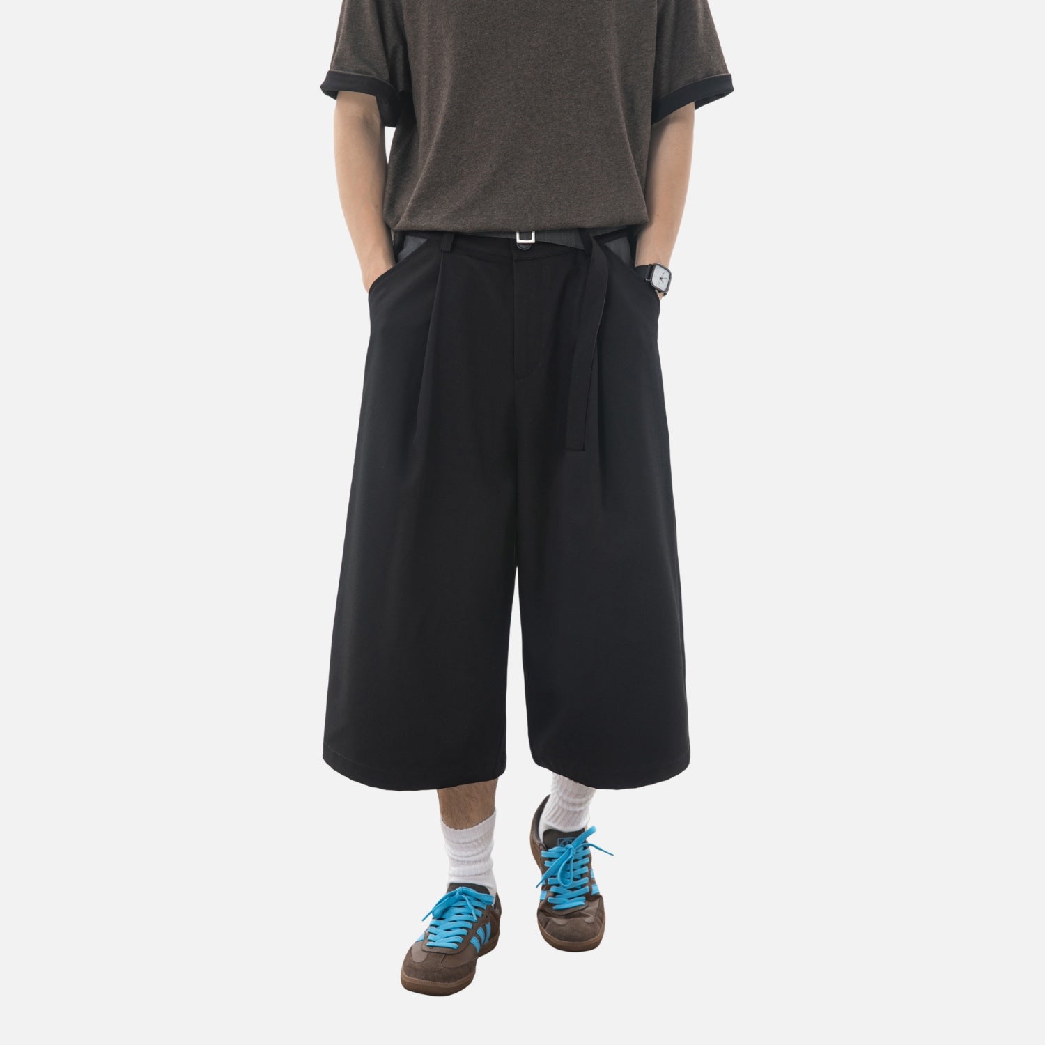 Shorts sur mesure à coupe Clean-Fit