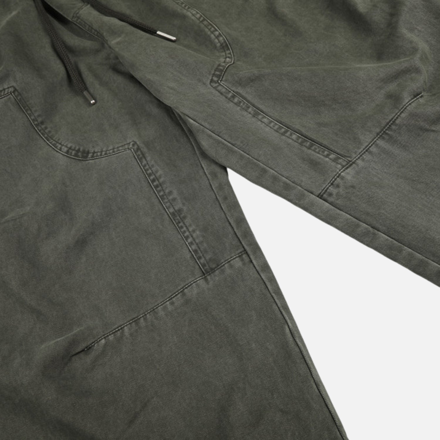 Punk-Inspired Washed Cotton Baggy Pants
