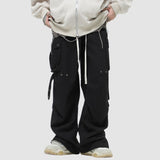 Pleated Multi Pocket Patch Cargo Pants