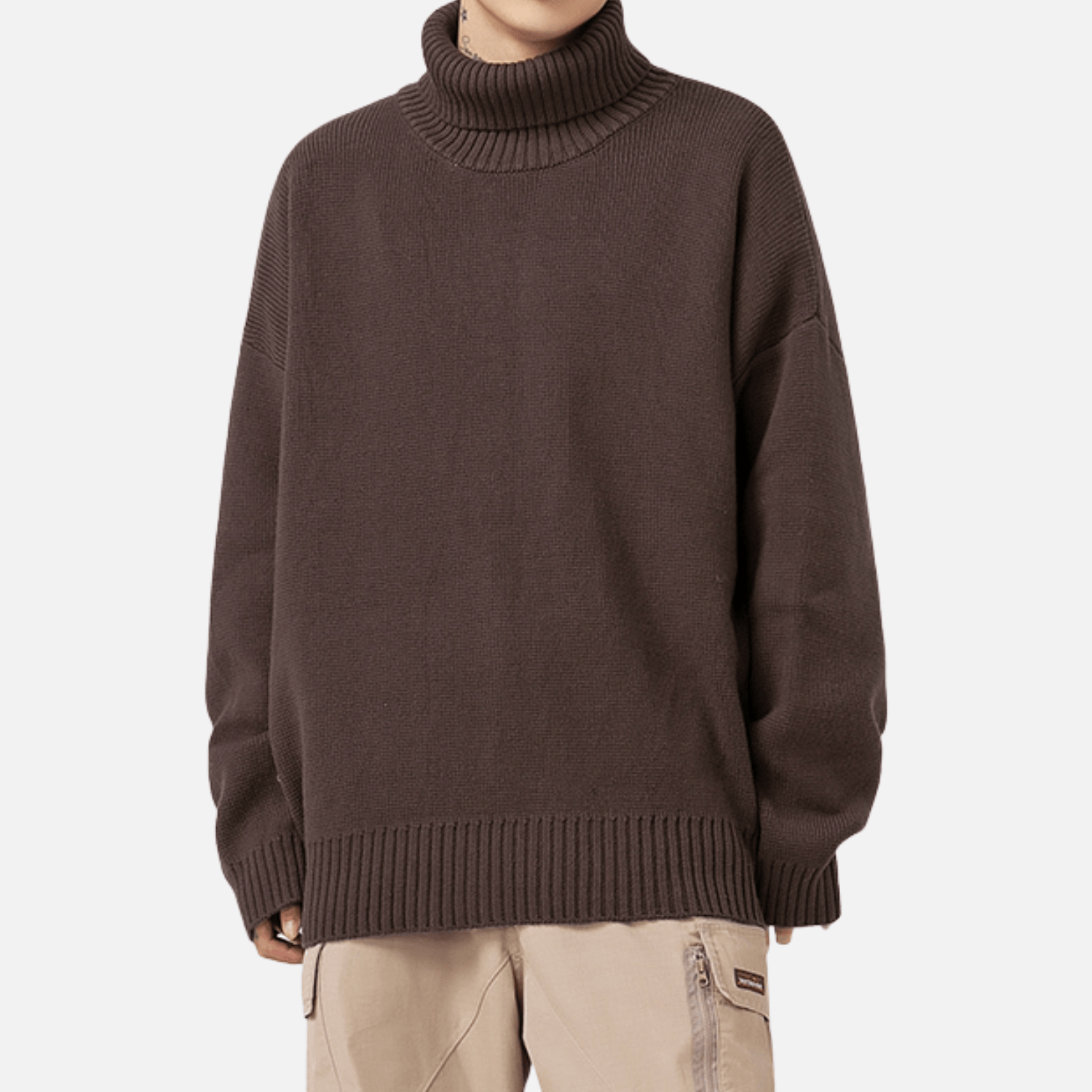 Chunky Knit Turtleneck Sweater