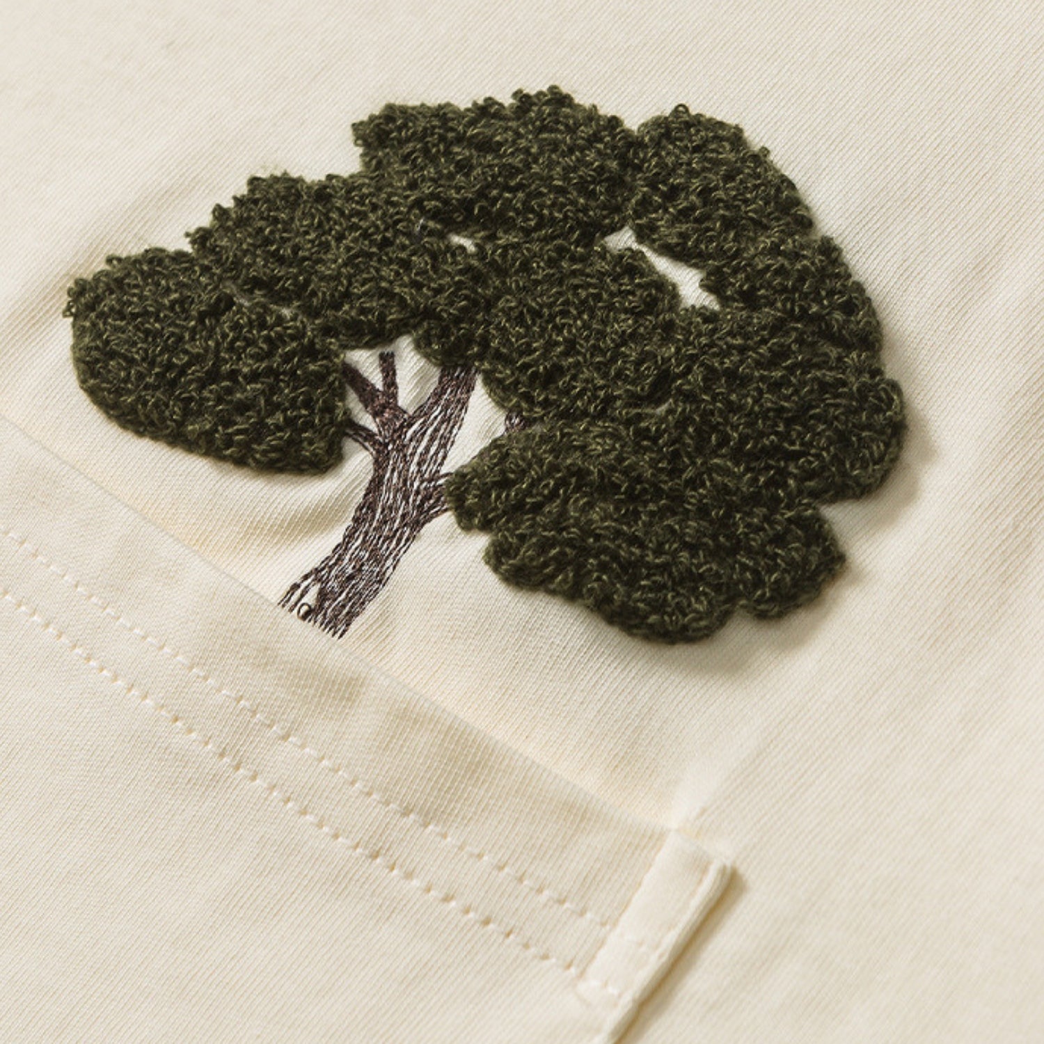 Creative Tree Embroidered Graphic Tee