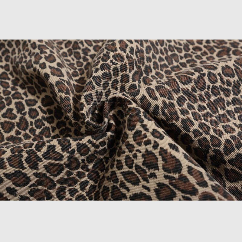 Vintage Leopard Cotton Shirts