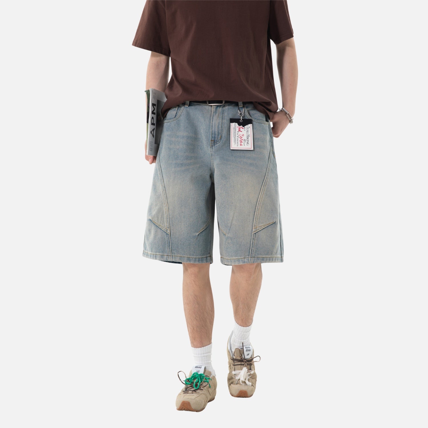 Vintage Washed Denim Shorts