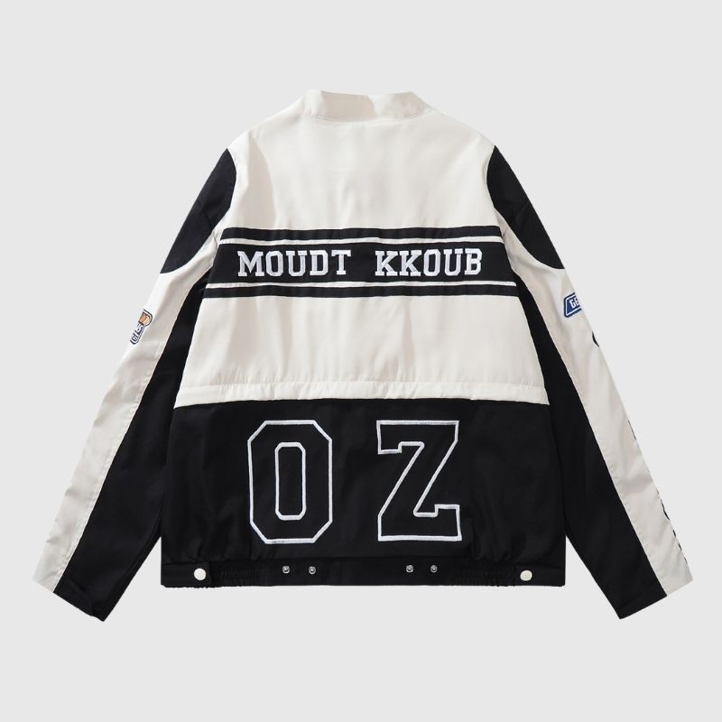 Removable  Racing Baseball Jacket