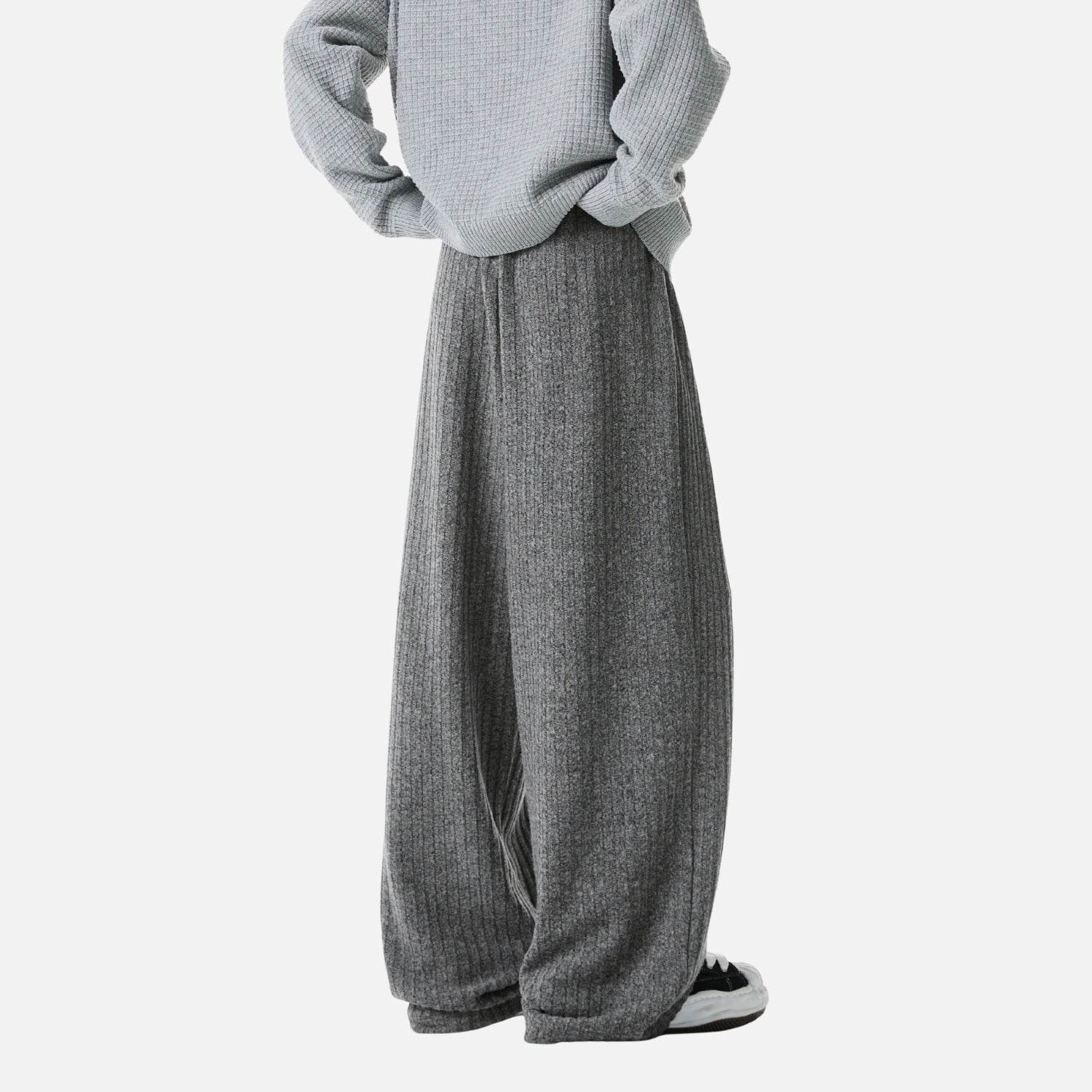Textured Fleece Relaxed Sweatpants