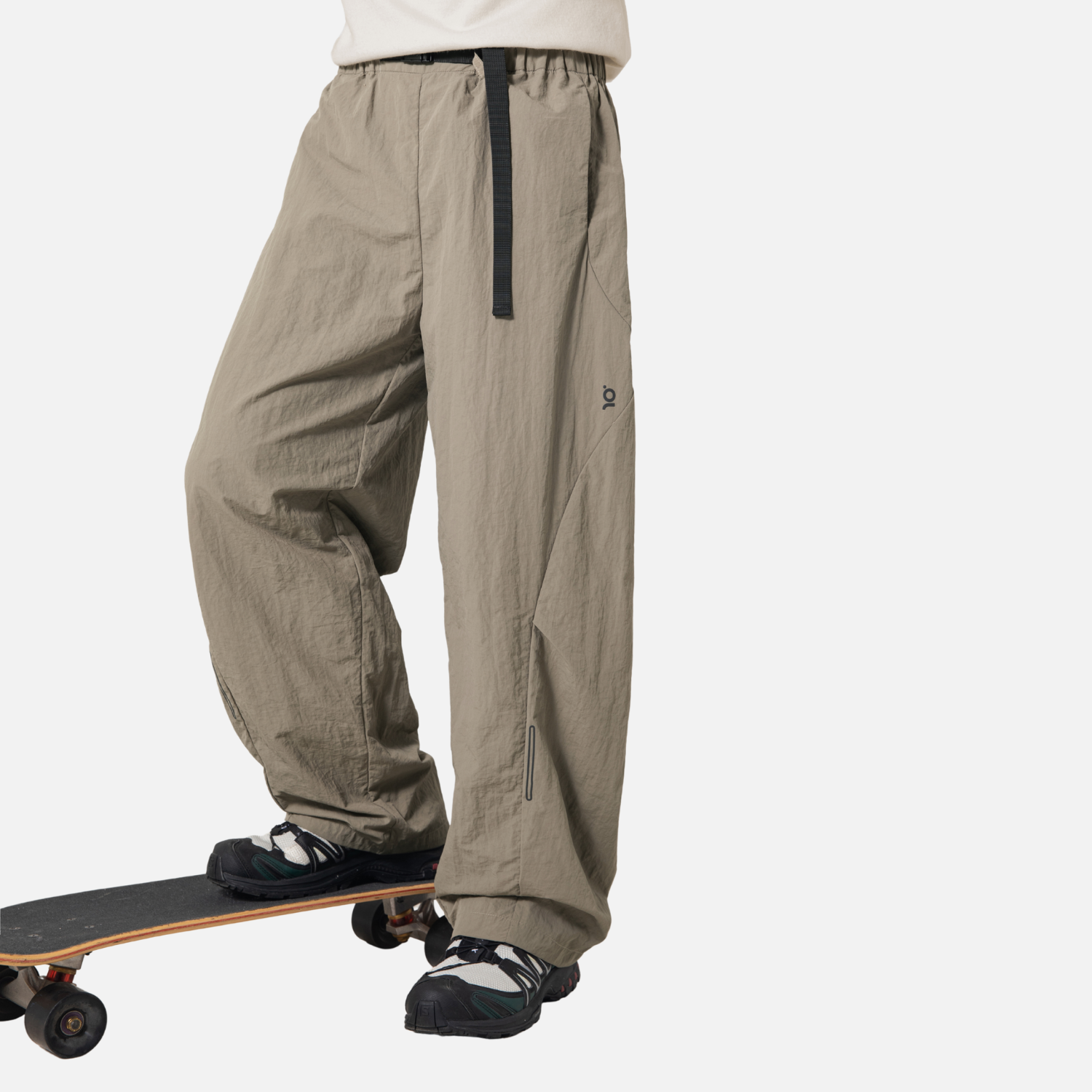 Segmented Adjustable Belt Cargo Pants