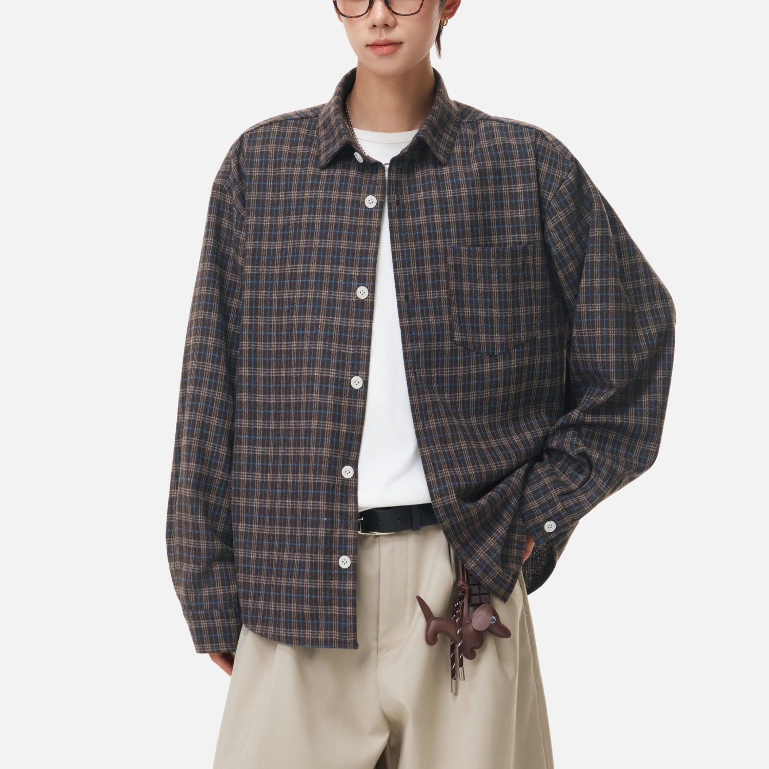 Vintage Plaid Brushed Shirt