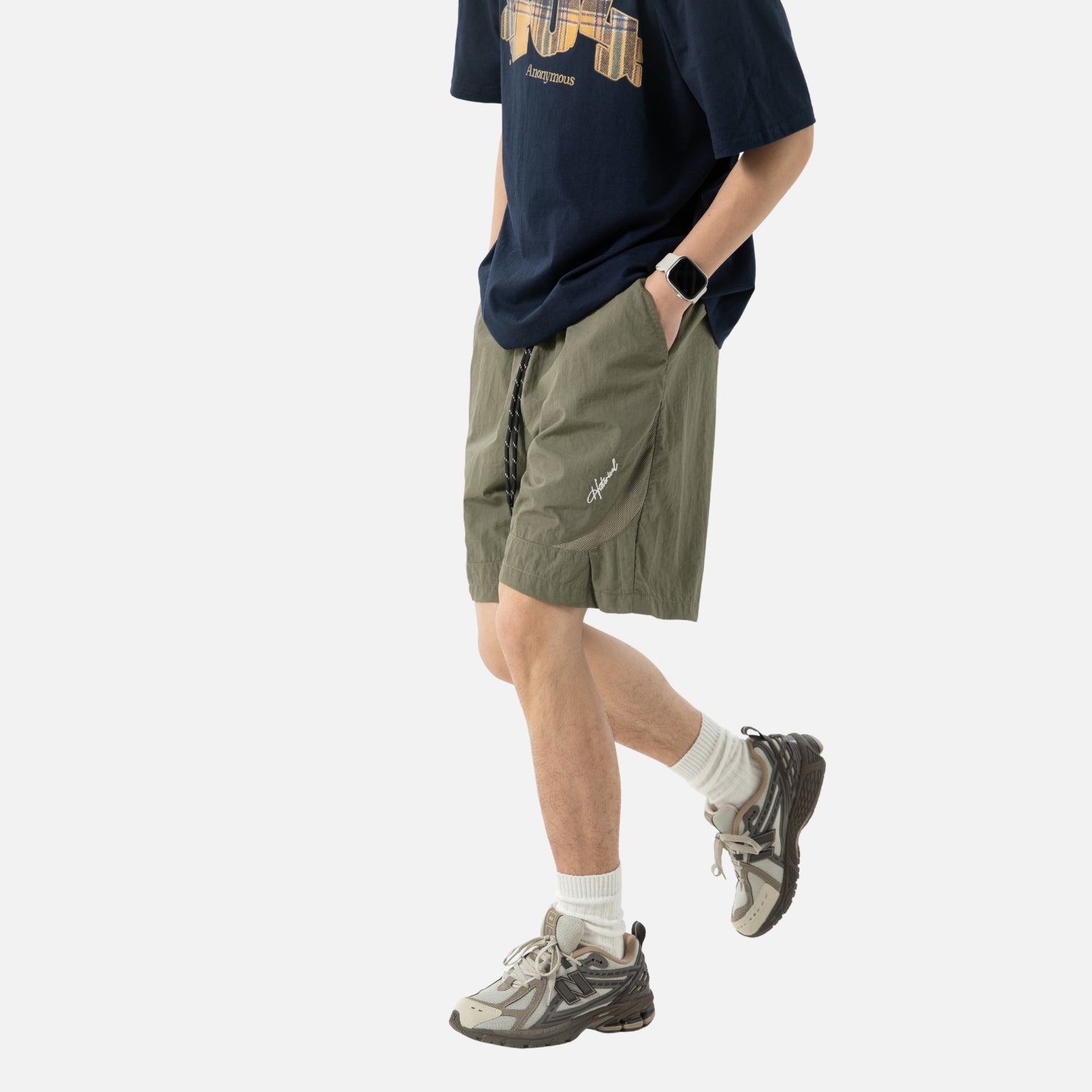 Mesh Panel Breathable Shorts