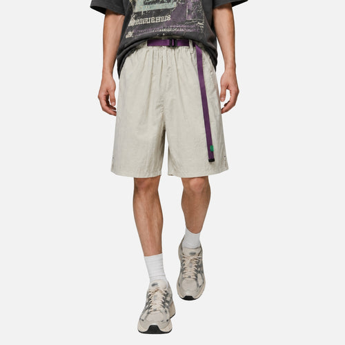 Colorblock-Shorts mit doppeltem Bund