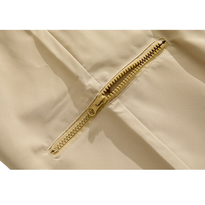 Vintage Zipper Pocket Design Cargo Pants