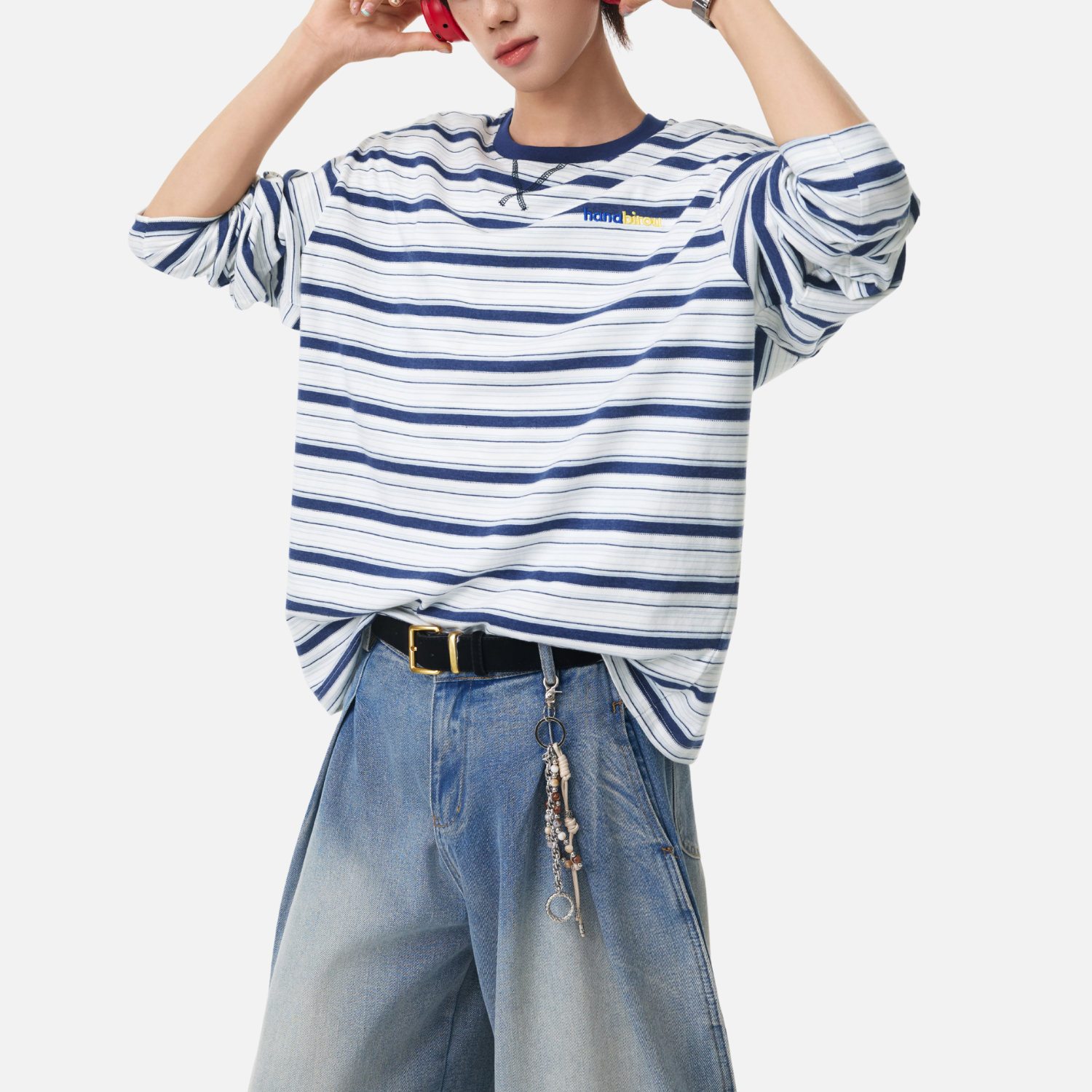 Japanese Striped Long Sleeve Tee